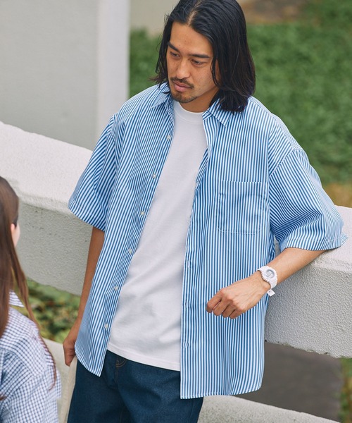 THE CRAFT CREW PRODUCTS 涼感 易整理 寬版 標準領 短袖襯衫