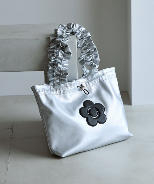 【WEB限定】【MARY QUANT×VIS】荷葉邊ハンドル托特包/A4対応