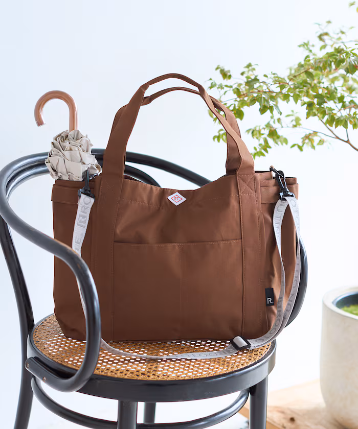 ＜附肩背帶＞別注 中長款 ROOTOTE Pockets D 撥水 托特包 提花肩帶