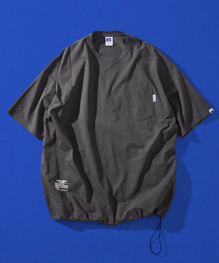 RUSSEL ATHLETIC×FREAK'S STORE 別注 寬版 口袋束繩T恤 / 吸濕速乾【限定展開】